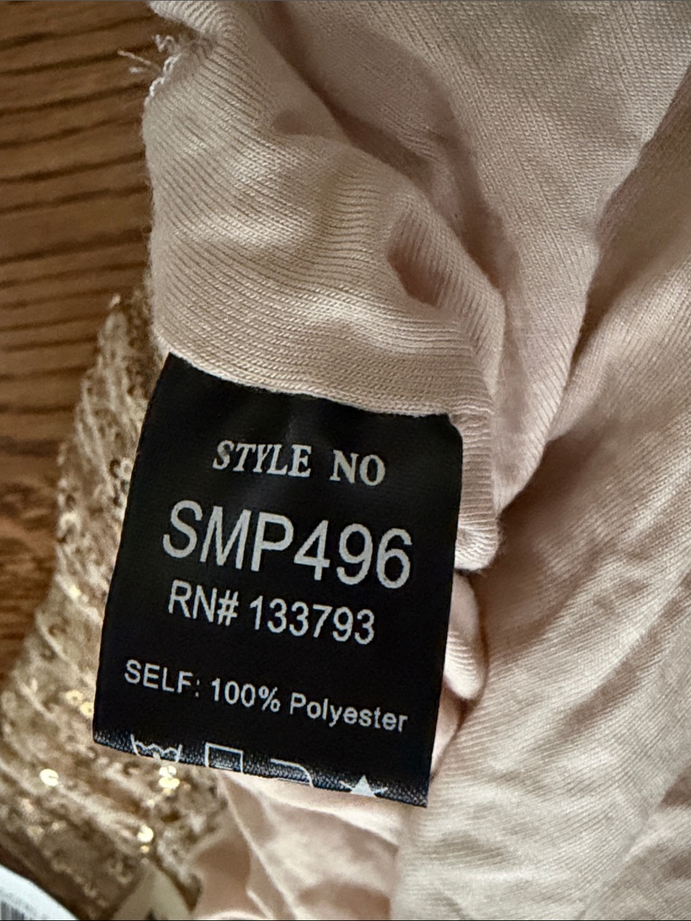 POL Sequin Jogger Pants in Champagne gold medium - Picture 5 of 12